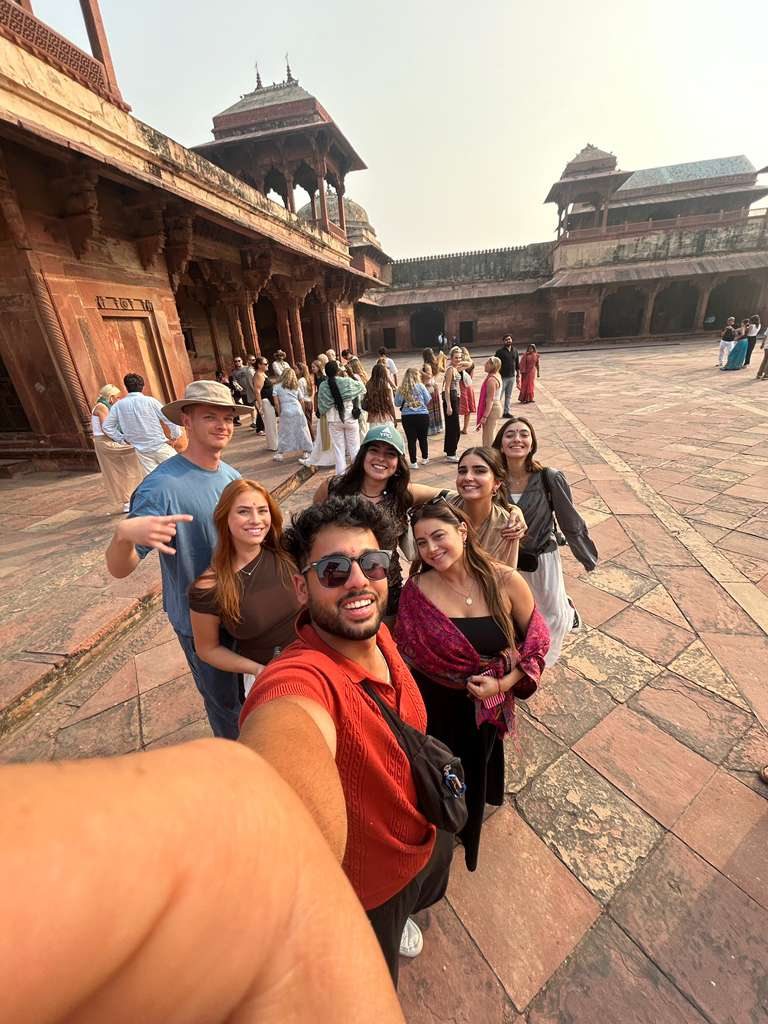 Eureka travellers exploring a historic fort